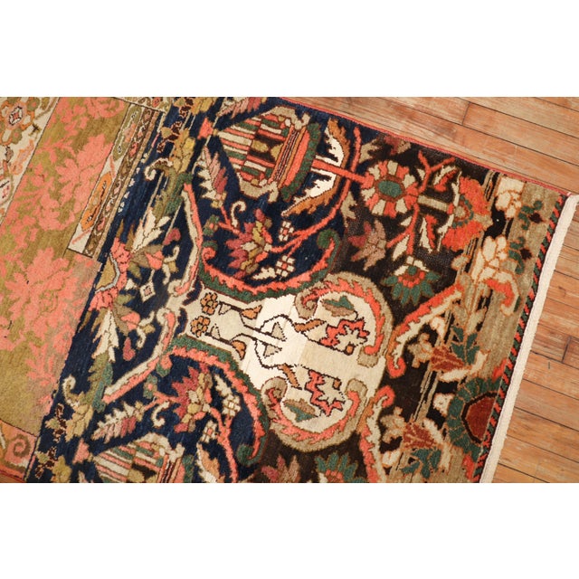Textile Antique Persian Bakhtiari Sampler Rug - 3'3" x 4'8" For Sale - Image 7 of 11