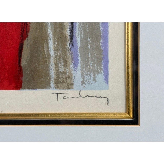 Green Itzchak Isaac Tarkay, Fauvism, "On the Stage" Signed and Numbered Silkscreen, 20th C. For Sale - Image 8 of 13