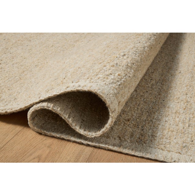 Transitional Amber Lewis x Loloi Bowie Natural / Oatmeal 2'-9" x 12'-0" Runner Rug For Sale - Image 3 of 5