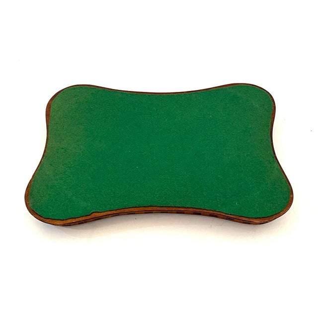 Edwardian Inlaid Mahogany & Satinwood Serving/Butler's Tray With Conch Shell Motif For Sale - Image 4 of 8