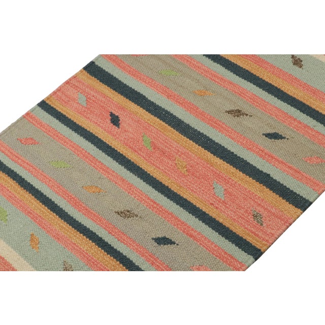 Inspired by tribal kilims, this 2x3 piece is a vibrant new addition to the flatweave collection by Rug & Kilim. On the...
