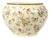 Large Polychrome Flower Cache Pot from Longchamp, France, 1890s For Sale