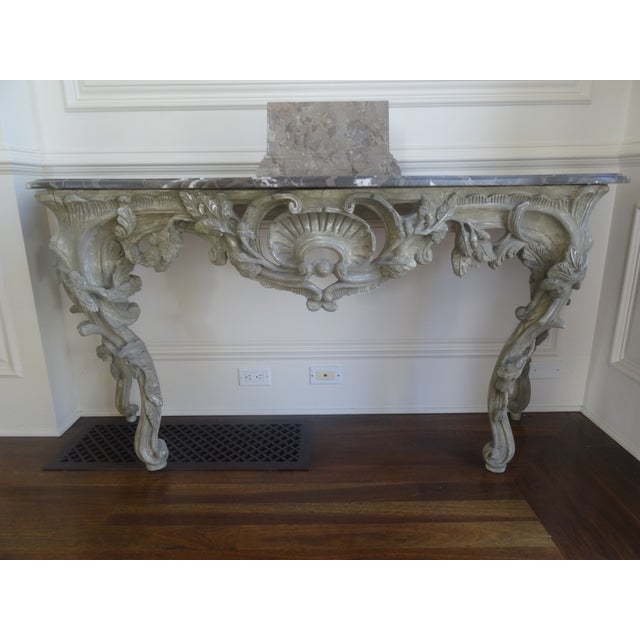 Fabulous Large Late 19th Century Louis XV Consoles a Pair For Sale - Image 13 of 13