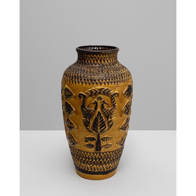 20th Century German 'W. Germany' Ceramic Vase For Sale - Image 18 of 18