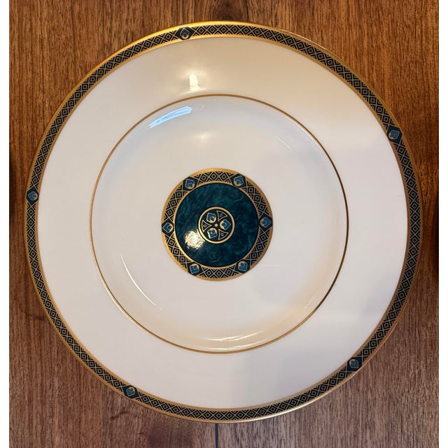 Royal Blue 1990s Art Deco Royal Doulton Biltmore Fine China, Setting for Eight - 40 pcs For Sale - Image 8 of 12