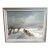 Large Vintage Feliks Dolgan Polish Winter Horse Sled Snow Landscape Oil Painting For Sale