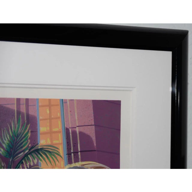 Art Deco Michael Young "Pink Parrot Club" Original Signed Serigraph C.1990 For Sale - Image 3 of 8