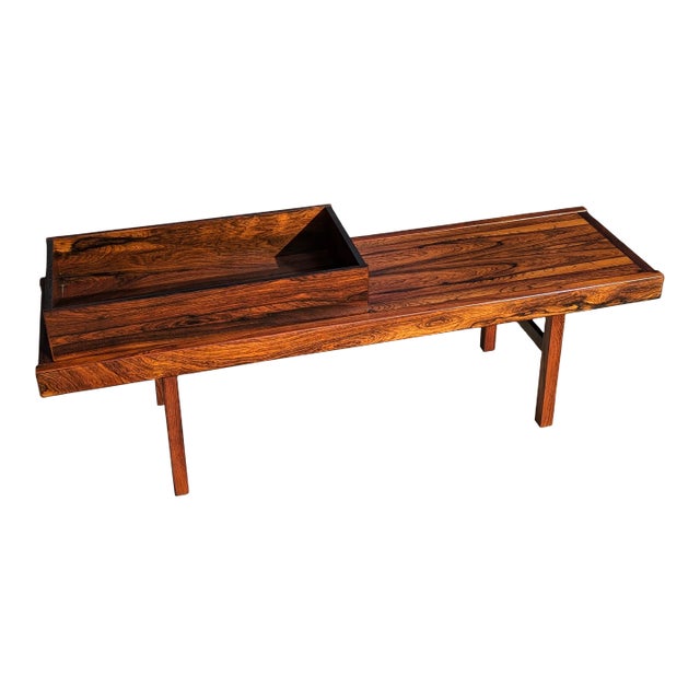 1960s Torbjørn Afdal 'Krobo' Style Rosewood Planter Bench For Sale