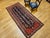 Vintage Persian Malayer Runner Rug, Hand-Knotted Wool, Geometric Pattern, 4x9, Navy & Red For Sale - Image 9 of 12