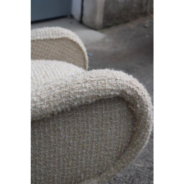 Senior Armchair in Wool & Brass by Marco Zanuso, 1950s For Sale - Image 14 of 15