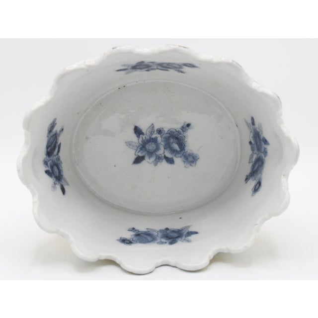 Mid 20th Century Yellow and Blue Ceramic Cachepot Planter For Sale - Image 4 of 9