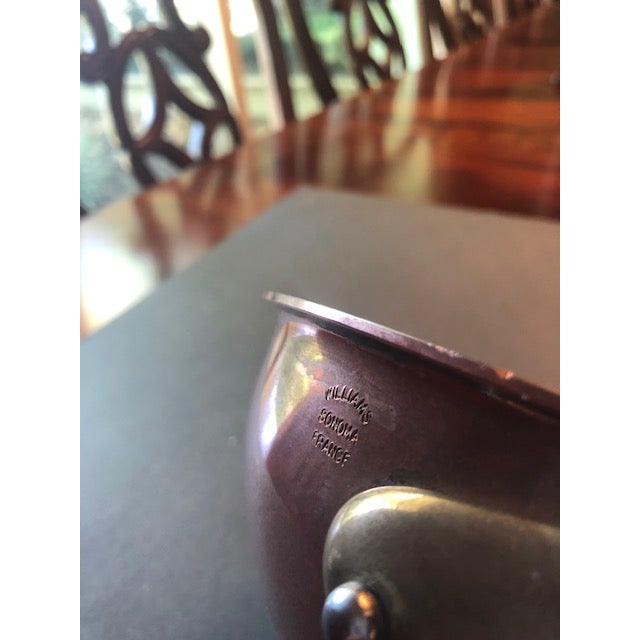 Williams Sonoma Mauviel 2 Qt. Copper Curved Splayed Saute Pan For Sale - Image 4 of 8