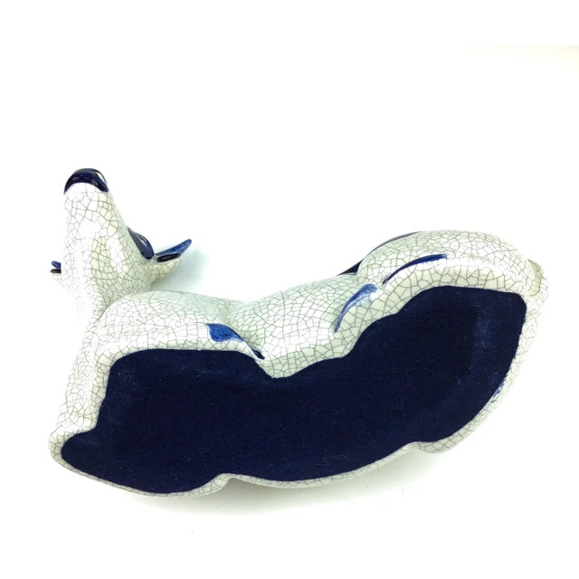 Vintage Hand Fired Artisan Pottery Cow From the Manger For Sale - Image 11 of 13