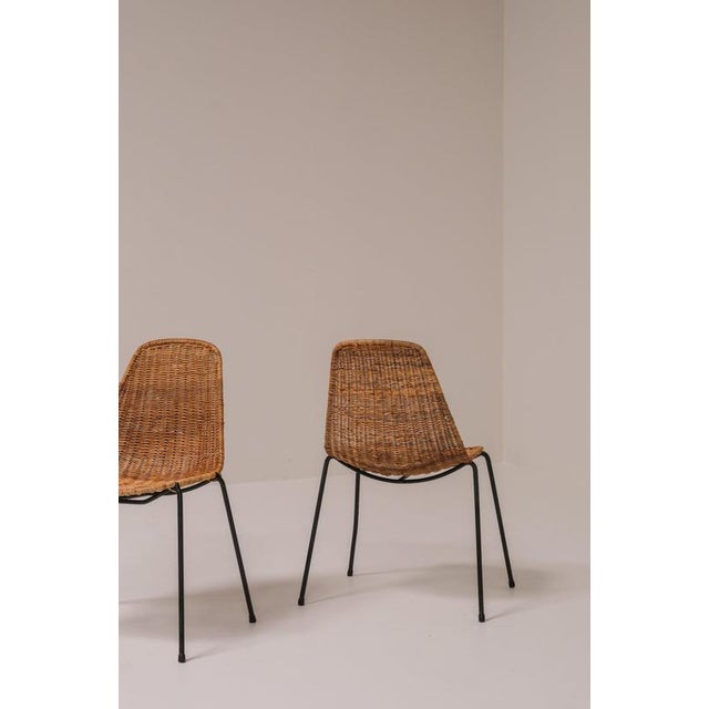 Basket Chairs by Gian Franco Legler, 1951, Set of 6 For Sale - Image 13 of 18