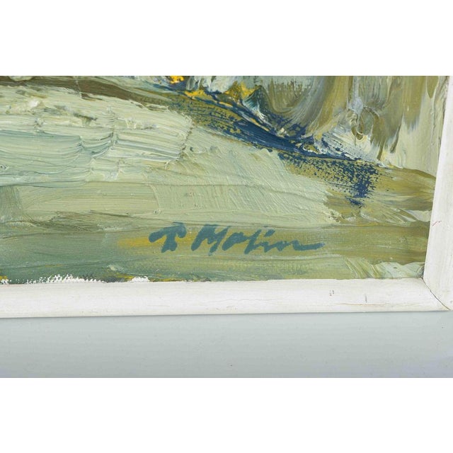 Swedish Artist, Expressive Female Portrait, Oil on Canvas, Mid-20th Century For Sale - Image 4 of 6