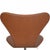 Model 3117 Office Chair in Cognac Leather by Arne Jacobsen, 1984 For Sale - Image 9 of 13