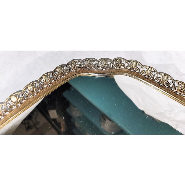 1950s 1950s Hollywood Regency MIrrored Perfune Tray For Sale - Image 5 of 6