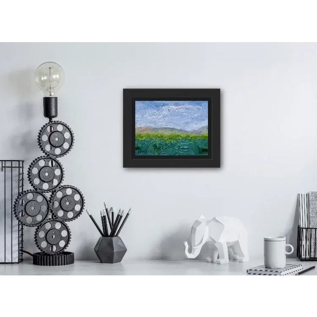 "Nevada Desert Cloudy Day" Contemporary Impressionist Style Landscape Oil Painting For Sale - Image 4 of 12