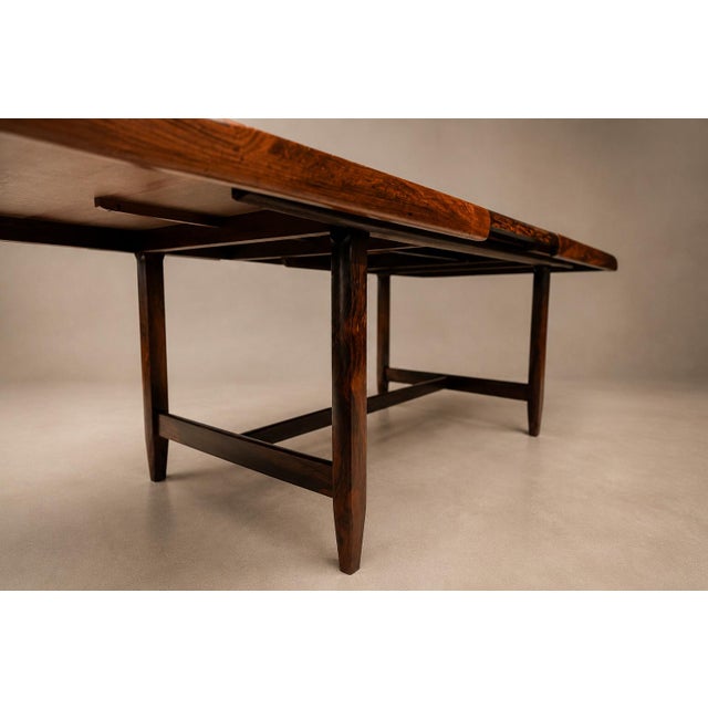 Brazilian Mid-Century Modern Extendable Dining Table in Rosewood, Loher, 1960s For Sale - Image 15 of 18