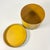 Mustard 1990s Vintage Coastal Boho Chic Wicker Lidded Bamboo Leaf Motif Storage Box, Small For Sale - Image 8 of 9