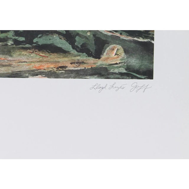 Artist: Lloyd Lozes Goff, American (1918 - 1982) Title: Carcassone Year: 1980 Medium: Lithograph, Signed and Numbered in...