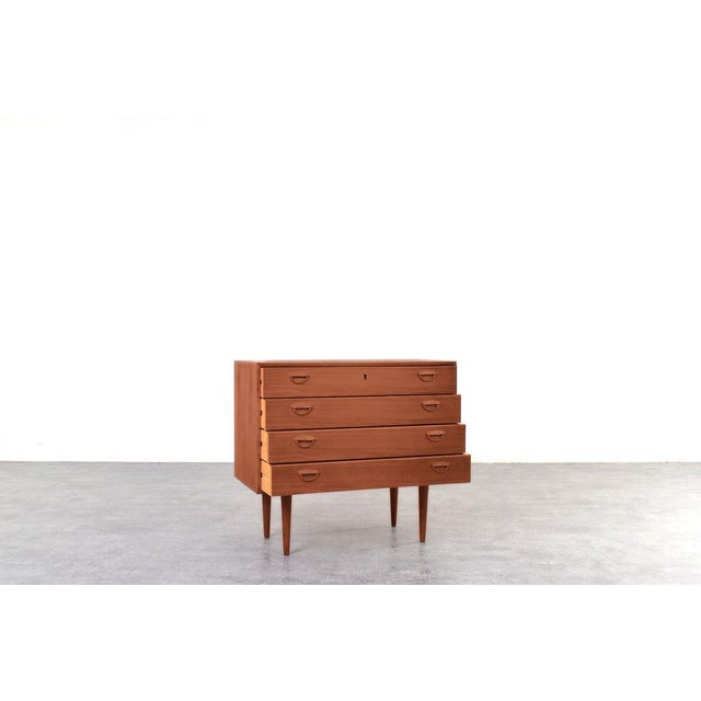 Mid-Century Modern Teak Chest of Drawers by Kai Kristiansen for Feldballes Møbelfabrik, Denmark, 1960s For Sale - Image 3 of 17