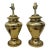 1980's Large Brass Ginger Jar Lamps For Sale