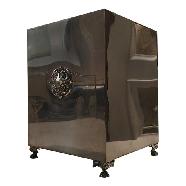 Postmodern Silver-Plated and Silver Box Vase, 1970 For Sale - Image 11 of 11