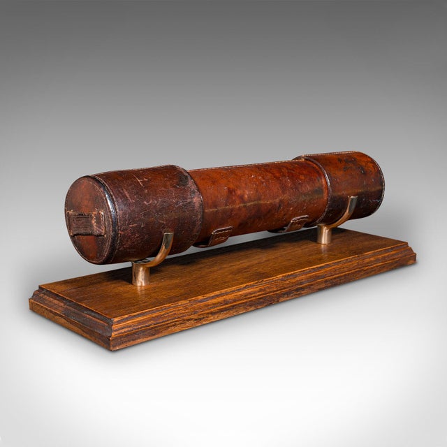 Antique 3 Draw Telescope, English Brass, Leather, Newton & Co, Victorian, C.1870 For Sale - Image 11 of 11