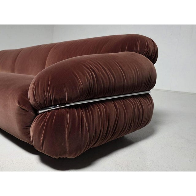 Sesann Sofa in Dusty Pink by Gianfranco Frattini for Cassina, 1970s For Sale - Image 6 of 12