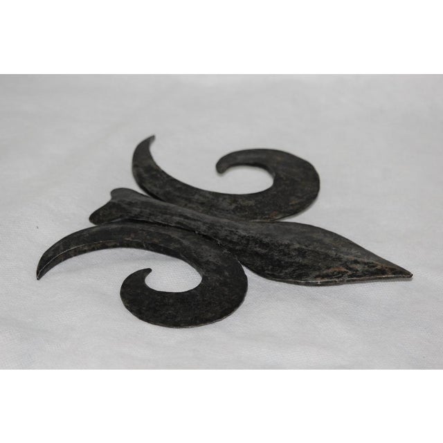 Wrought Iron Fleur De Lys Heraldic Lily, 1950s For Sale - Image 12 of 13