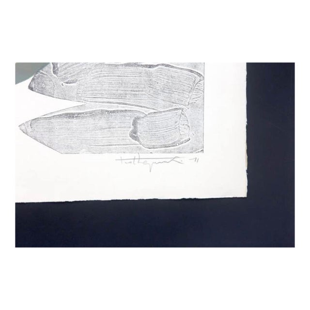 1970s Tadeusz Lapinski Silent Spheres Lithograph For Sale