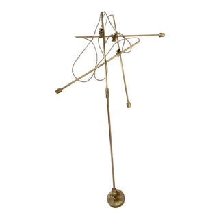 Workstead Industrial Brass Chandelier For Sale