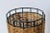 Wood Paul Mayen Habitat Style Black Wire & Woven Rattan Lamp, 1960s For Sale - Image 7 of 13