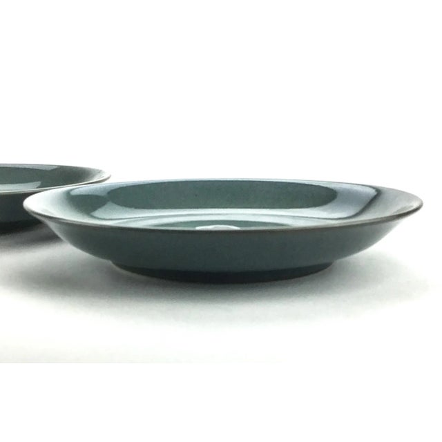 Modern Japanese Glaze Over Clay Vintage Ceramic Plates - a Pair For Sale - Image 4 of 10