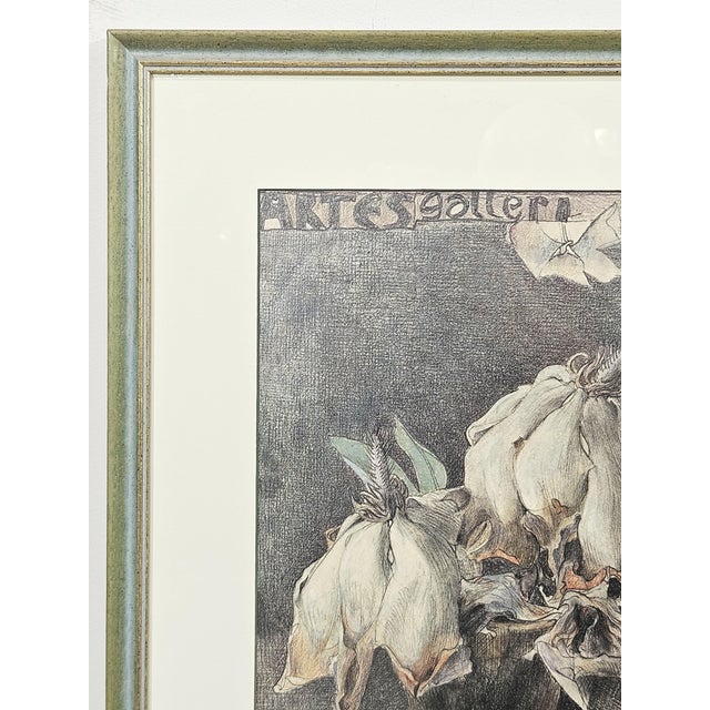 1970s Horst Janssen, Graphic Flowers for a Long Journey, 1979, Paper For Sale - Image 5 of 18