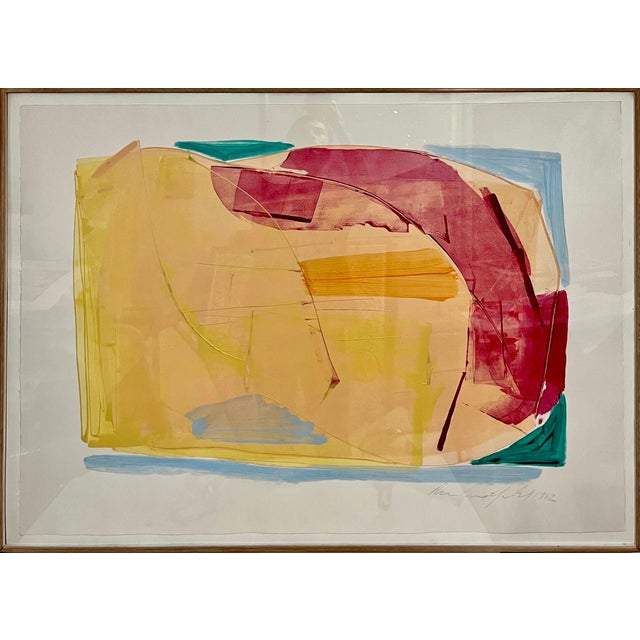 Abstract Expressionism Ronnie Landfield, Lyrical Abstraction Acrylic Painting Ronnie Landfield Color Field Abstract, 1982 For Sale - Image 3 of 5