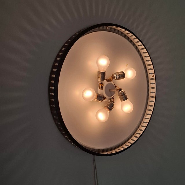 Large Vintage Ceiling Light from Hillebrand, 1960s For Sale - Image 6 of 18