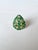 Green Set in 18k Gold, 6.11 Carats, Zambian Emerald & Yellow Diamonds Cocktail Ring, Size 6.5 For Sale - Image 8 of 10