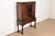 Charles Limbert Limbert English Jacobean Carved Walnut and Burl Wood Bookcase or Bar Cabinet, Circa 1920s For Sale - Image 4 of 15