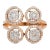This is part of Chairish’s Fine Jewelry assortment. Statement cluster diamond ring in 18K Gold which perfectly goes with...