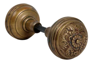 Late 19th Century Antique American Cast Bronze Door Knobs