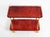 Large Vintage Red Goatskin Serving Bar Cart by Aldo Tura, 1960s For Sale - Image 6 of 18