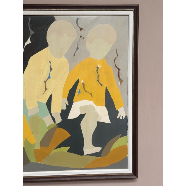 Hans Osswal, Children, 1960s, Oil on Canvas, Framed For Sale - Image 4 of 18