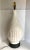 Mid 20th Century Mid-Century Organic Modern White Ceramic Pottery Crackle Glaze Lamp For Sale - Image 5 of 7