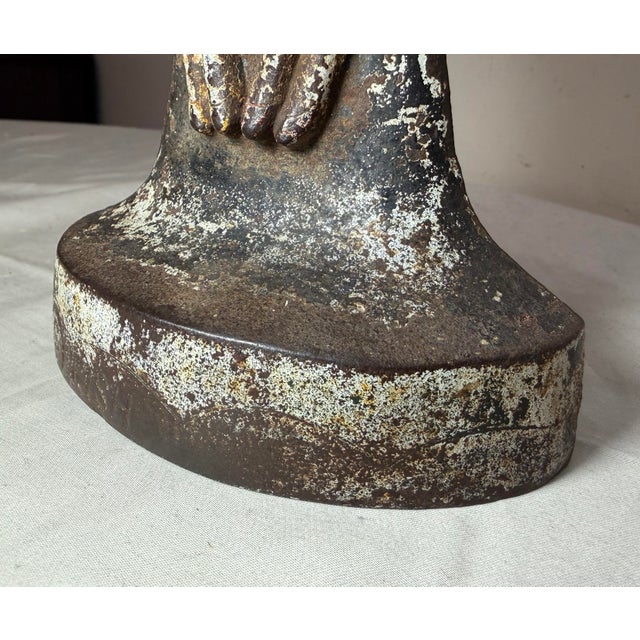 Antique 1920s Original Hubley Cast Iron Bathing Beauties Anne Fish Doorstop #250 For Sale - Image 13 of 14