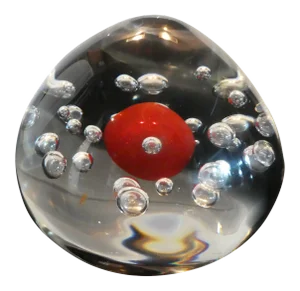 Large Elio Raffaeli Murano Art Glass Sculpture Paperweight