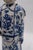 Pair of Vintage Chinese Blue & White Porcelain Chinese Emperor Figures For Sale - Image 11 of 18