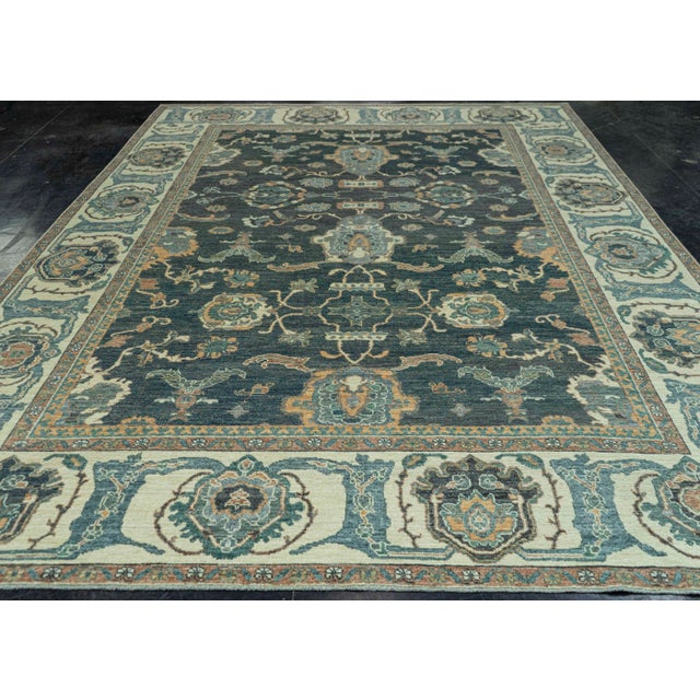 Turkish Oushak Antique Look Rug 9'1" x 12'4" #20096 Explore a curated collection of hallway runners, wool rugs, and...