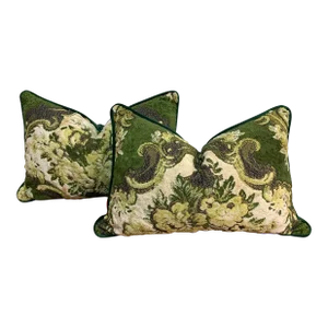 1970s Vintage Re-Designed and Hand-Engineered Pillow Covers - a Pair